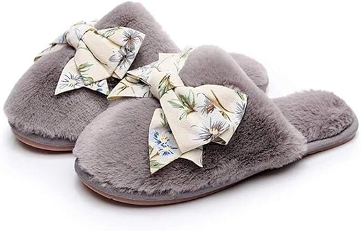 Nikai Zapatillas calefactadas para Mujer, Zapatillas de algodón de ...