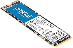 Crucial P2 500GB 3D NAND NVMe PCIe M.2 SSD Up to