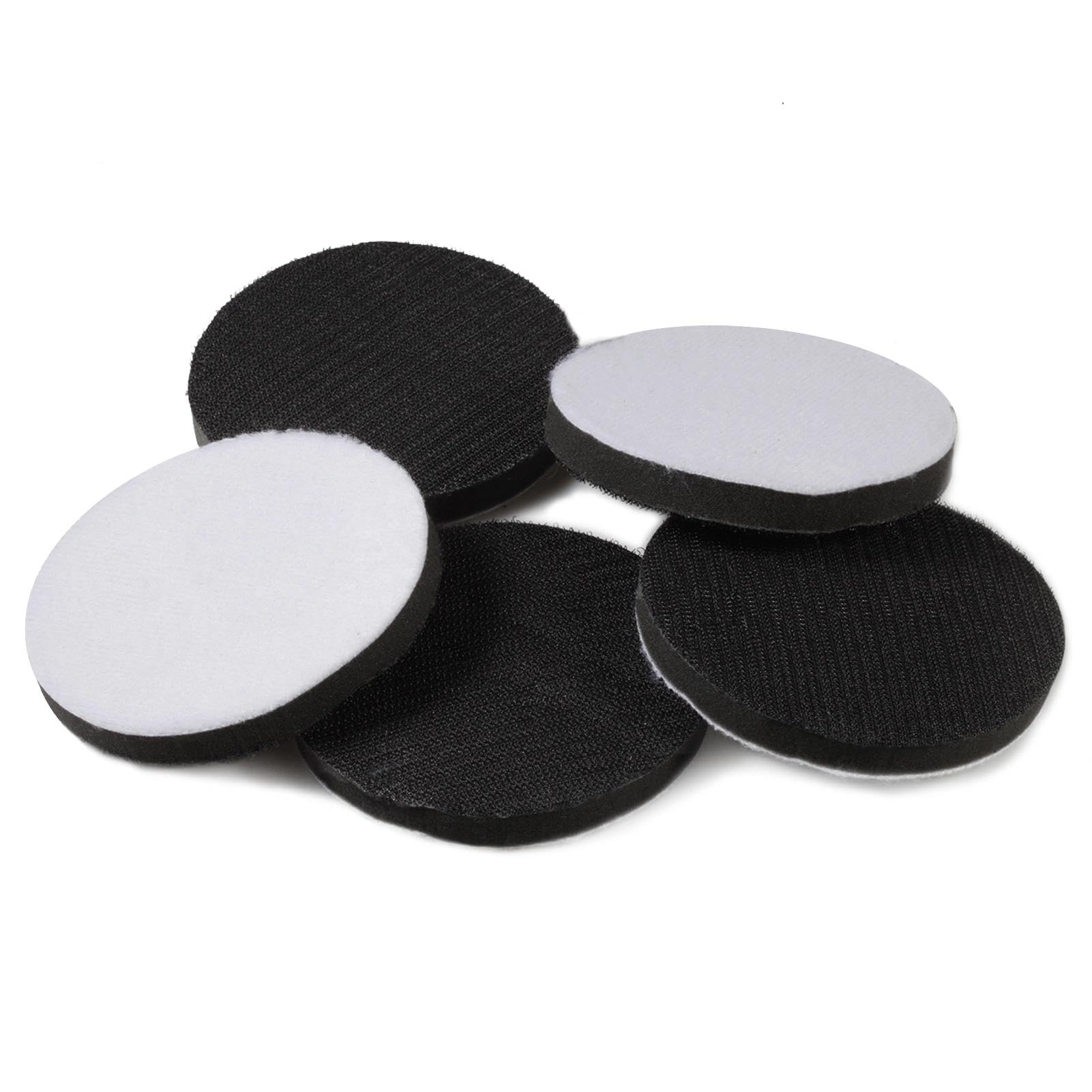 LEONTOOL 4 Inch Hook and Loop Soft Sponge Cushion Interface Buffer Pad 5 Packs Soft Sponge Cushion Buffer Backing Pad for Cable Orbital Sander