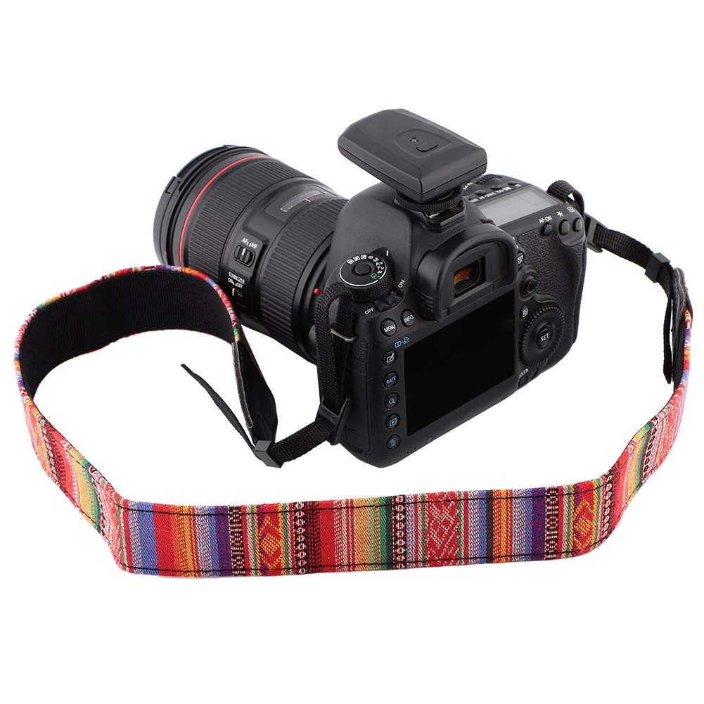 VBESTLIFE Universal Adjustable Camera Shoulder Neck Belt Strap, Portable Vintage Fashion Delicate Flexibale Camera Photography Strap for All DSLR Camera Nikon Canon Sony Pentax (#204)