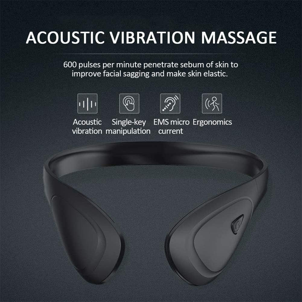 EMS Intelligent V-Shaped Face-Lifting Facial Beauty Instrument USB Rechargeable for Physical Facial Firming Anti-Aging Anti-Wrinkle Improve Loose Skin: Home & Kitchen
