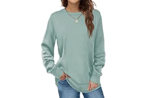 Dofaoo Sweatshirts for Women Crewneck Long Sleeve Shirts Tunic Tops for Leggings Fall Fashion