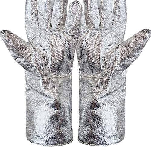 Phoenixfly99 Aluminized Heat Resistant Gloves Welding Gloves High
