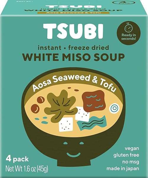 TSUBI SOUP, SOUP MISO WHITE SEAWEED TOFU, 1.6...