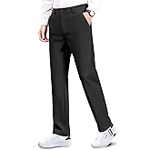 Safort Mens Golf Pants Dress Work Stretch Slim Slacks Classic Fit Comfy Straight Leg Casual Trousers with Pockets