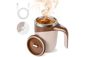BAUFIX Self Stirring Coffee Mug, 2025 New Automatic Magnetic Stirring Coffee Mug, Magnetic Coffee Stirrer Mug for Milk, Rechargeable Coffee Mug Electric Mixing Cup for Coffee Milk Tea (1, Coffee)