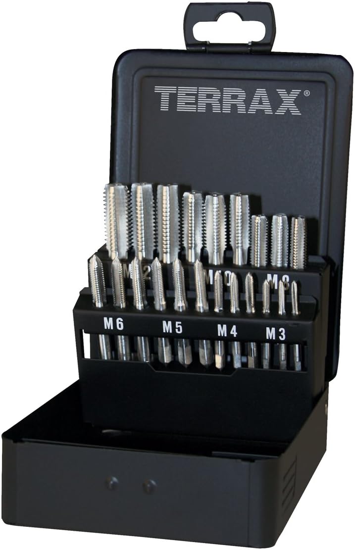 TERRAX A245006 - Juego de machos Mano M DIN 352 HSS rectificados 21 piezas, Multicoloured - Image 3