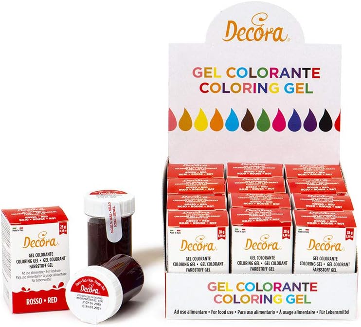 supporto per torta rossa per il tavolo dei dolci