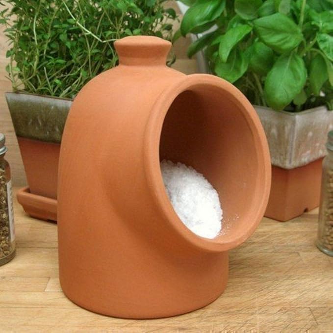 Weston Mill Pottery Terracotta Salt Pig Cellar Storage Made in the UK