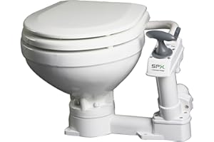 Johnson Pumps - 80-47229-01 Aqua Toilet Compact Manual, 13-9/16" H x 17-11/16" W x 16-11/16" D