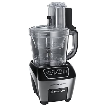 Russell Hobbs 22270-56 Food Processor Performance Pro, LED-Anzeige mit 3 Geschwindigkeitsstufen, inkl. Aufbewahrungsbox, 800 