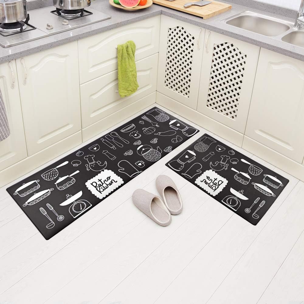 Amazon Com Carvapet 2 Pieces Comfort Anti Fatigue Kitchen
