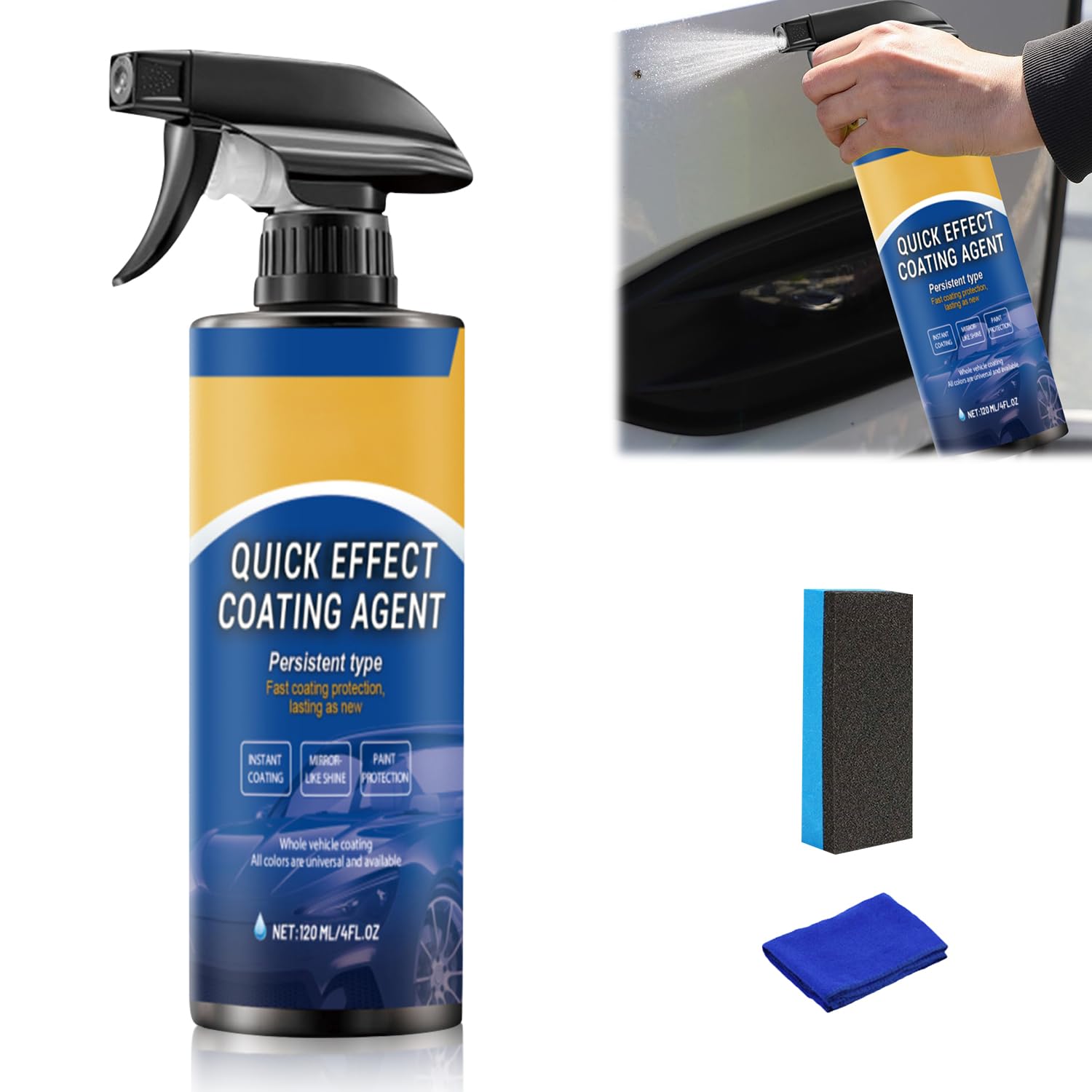 Photo 1 of Cobpom Car Quick Effect Coating Agent Spray, 3 in 1 High Protection Quick Car Coatings Spray (1PCS)
