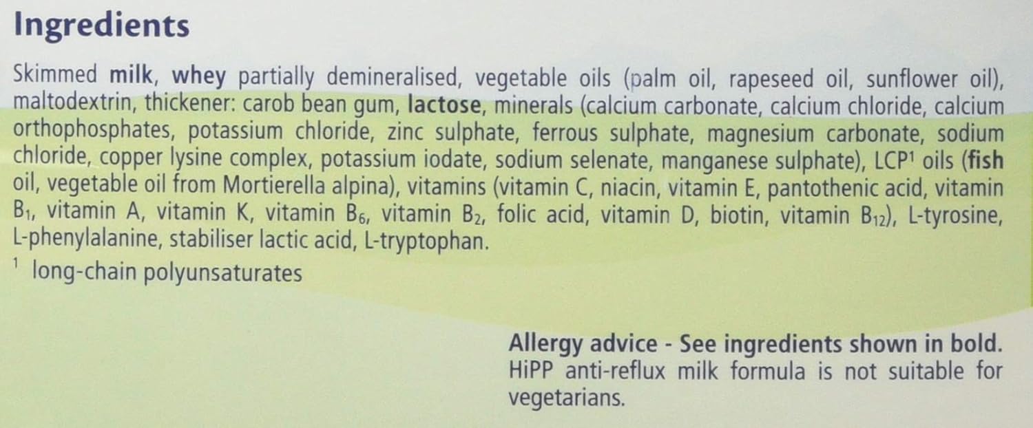 hipp organic anti reflux ireland