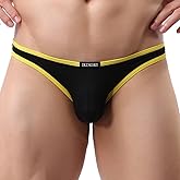 iKingsky Men's Low Rise Modal Bikini Briefs Sexy Brazilian Back Mens Underwear