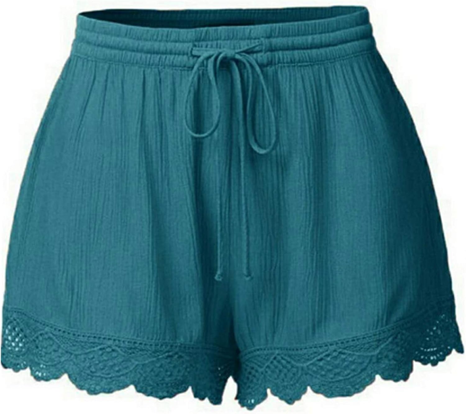 ladies elastic waist shorts