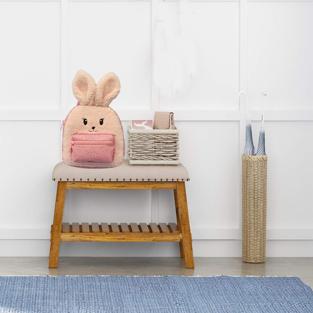 DORE Stuffed Animals Backpack Bag Toy Plush Rabbit Schoolbag for Kids,Pink
