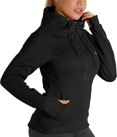 women's athletic zip up hoodie