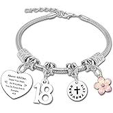 18th Birthday Gifts for Girls Bracelet Jewelry 13th 15th 16th 18th 21st Birthday Gift for Daughter Granddaughter 13 15 16 18 21 Years Old Girl Gift Happy Birthday Bracelet Gift for Friend Sister Teen