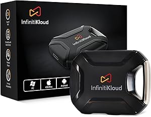 INFINITIKLOUD Wireless Storage Hard Drive with WiFi (SD Card Not Included) - External Portable Hard Drive for iPad, iPhone, and Android | Up to 1 TB Portable Memory Card Backup Storage Device