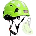 AOLAMEGS Construction Safety Hard Hat - ANSI Z89.1 Type Ι OSHA Approved Safety Helmets with Chin Straps Lightweight Reflective Vented ABS Hard Hats For Men Women Industrial Workwear 6-point Suspension