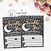 25 Twinkle Little Star Gender Reveal Baby Shower Party Invitation Cards Gold and Black He or She For Gender Neutral Unisex Invites Guess If It's a Boy or Girl Sprinkle Fill In The Blank Printable Pack