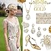 Mariell Cubic Zirconia Bridal Necklace, Bold Teardrop Design with Genuine Gold Plating, Pendant Necklace for Weddings, Brides, Prom, Homecoming and Mother of The Bride