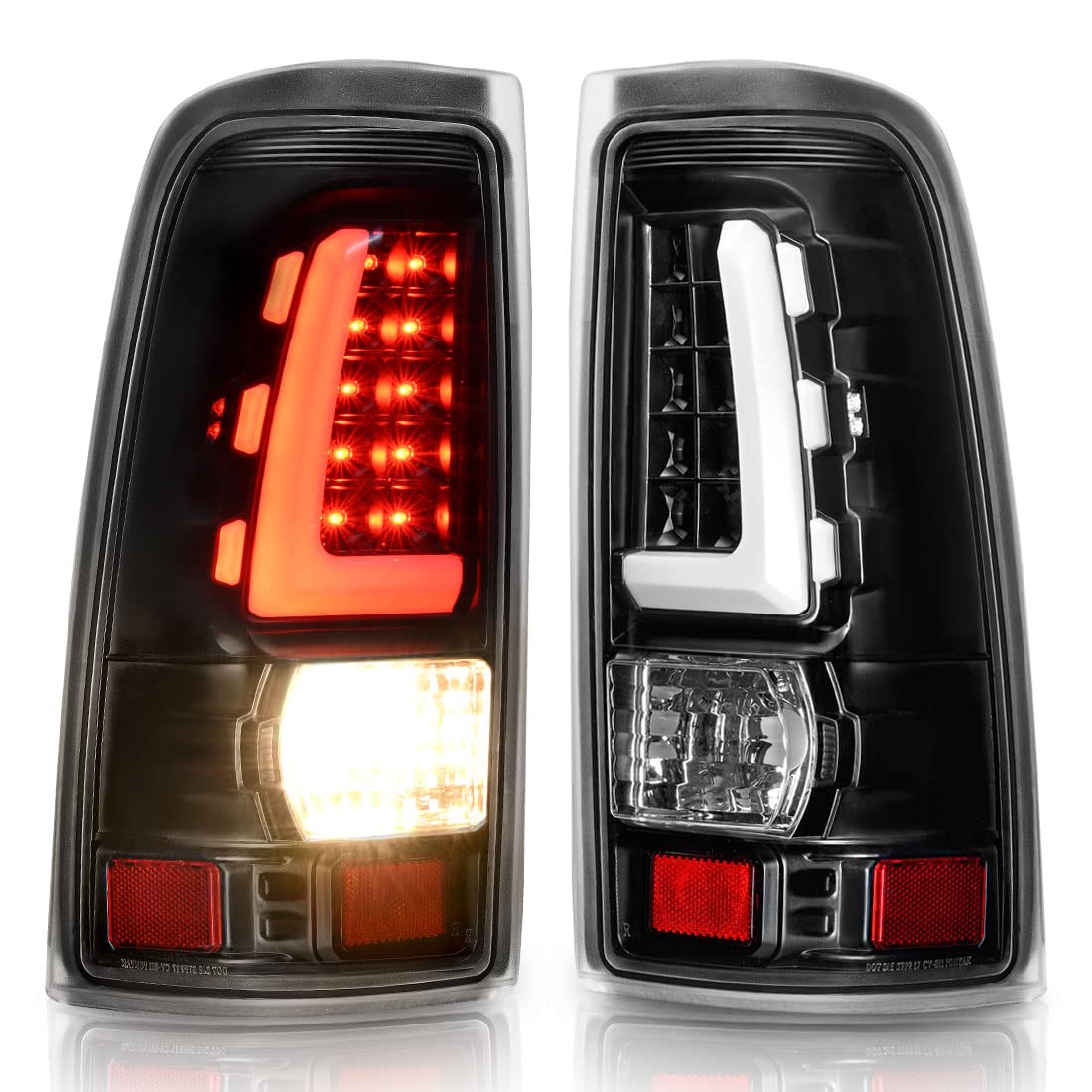 Photo 1 of DWVO LED Tail Lights Assembly Compatible with 1999-2006 Chevy Silverado 1500 2500/2007 Silverado Classic / 99-02 GMC Sierra 1500 2500/01-02 Sierra 1500HD 2500HD 3500 Taillights Pickup Truck