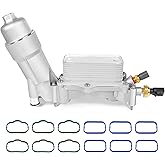 926-959 Oil Cooler Engine Oil Filter Housing Assembly, Full Aluminum Oil Cooler Kit for 3.6L 2017 2018 Jeep Grand Cherokee Wr