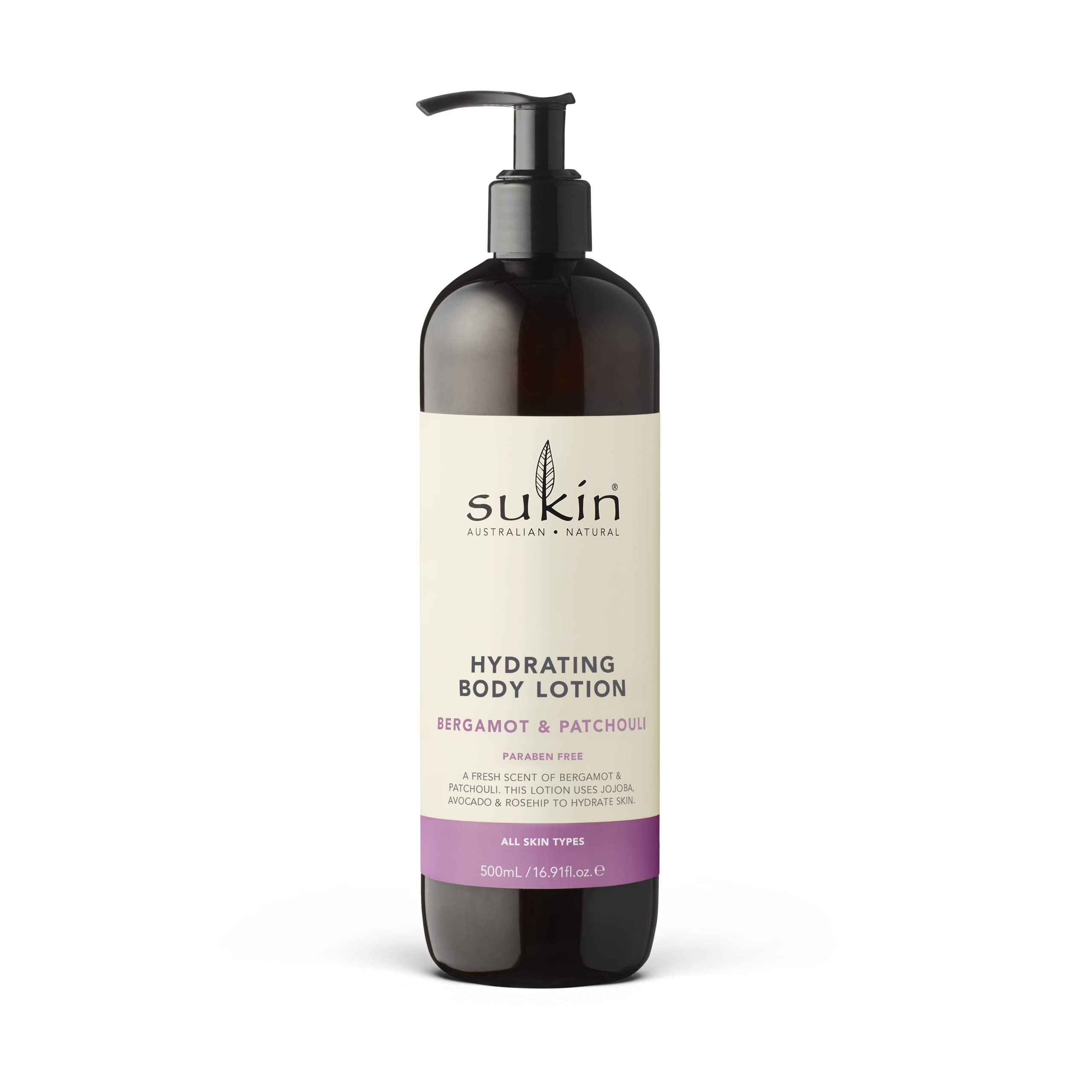 Sukin Bergamot & Patchouli Hydrating Body Lotion 500ml