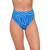 Sports Illustrated Womens Wide Band High Leg High Waist Bikini Bottom