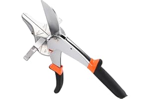 WEIMELTOY Sharp Trunking Miter Shear Cutter for Angular Cutting of Molding and Trim at 22.5 to 135 Degree, Angle Scissor Hand Tools for Cutting Shoe Mold, Soft Wood,Plastic,PVC, Popsicle Stick