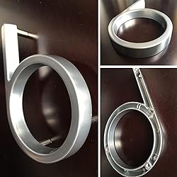 5" Zinc Alloy Floating House Number, Metal Modern