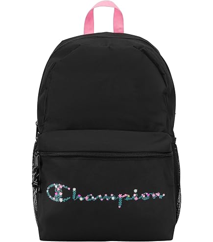 Champion Kids' Fresh Insulated Lunch Tote with Carry Handle, No Leak Cooler Bag for Daily Use, Navy/Pink, One Size : Home & Kitchen