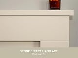Adam Lomond Stone Effect Fireplace with Helios Brushed Steel Electric Fire 39 view 3