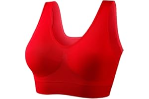 Sports Bras for Women Seamless Wireless Yoga Bra Stretchy Comfort Sports Bra with Removable Pads for Workout Running