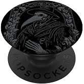 Plague Doctor Occult Gothic Pest Steampunk Black Death PopSockets Adhesive PopGrip