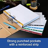 Summit 100 Multi-Colour Punched Poly Pockets A4 50 Micron 100 Pack view 4