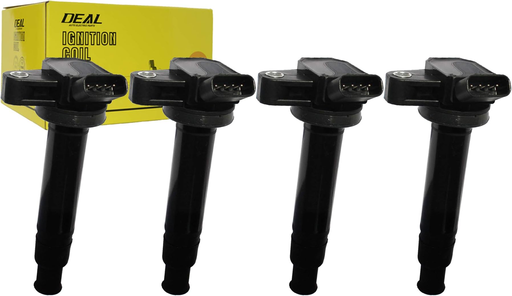 DEAL Pack of 4 New Ignition Coils Compatible With GS430/GX470/LS430/LX470/SC430 4Runner/Land Cruiser/Sequoia/Tundra 4.3L/4.7L V8 Replacement For UF230 C1173 UF493