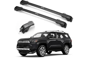 300LBS Lockable Roof Rack Cross Bars Compatible with 4Runner 2025 2026, Anti-Theft Design Heavy Duty Matte Aluminum Roof Rail