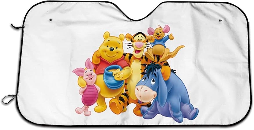 Amazon くまのプーさん サンシェード 車 フロントサンシェード 日除け 軽自動車 Uvカット かわいい Danesi 吸盤 車用品 おしゃれ アニメ グッズ 雑貨 １３０ ７０cm サンシェード 車 バイク