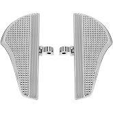 GUDITEM Motorcycle Floorboards CNC Male Mount Foot Rest Pegs For Harley Touring Softail, Chrome