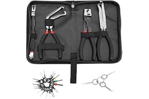 Essential Electrical Disconnect Pliers for Cars - 5 Pieces Set Including Automotive Connector Separator Tool, Fuel Line Petro