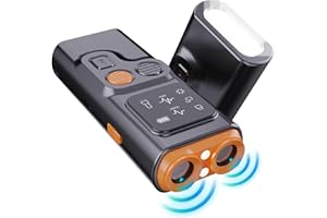 DAGIIK BarkGuard Pro - Dog Bark Deterrent Device, Double Head High Power Behavior Corrector for Dogs, with Bright LED Deterrent Flashlight, Barking Silencer for All Dog Types, Indoor & Outdoor, Rechargeable