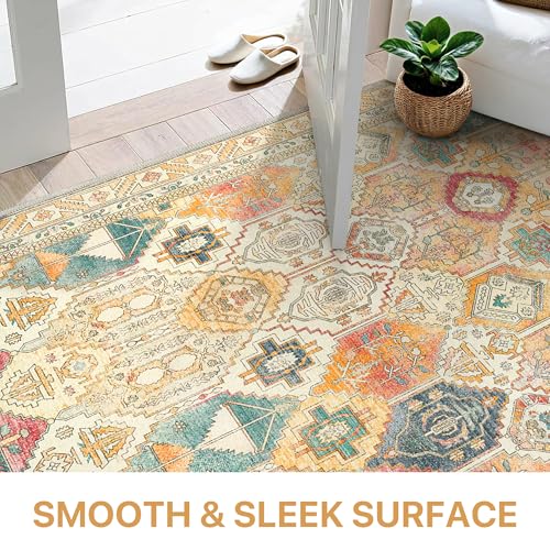 BEIMO Vintage Living Room Rug, Room Rugs, Essential Rug for Living Room, Non-Slip Washable, Large Persian Rugs for Living Room, Multicoloured, 200 x 290 cm