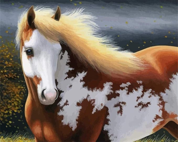 Paint By Numbers For Adults Paint By Number Horse Hand Painted Painting