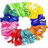 SCCJGL 100 pack (10color) Party Balloons 10 Inch Strong Latex,Multicolor Balloons For Helium Or Air Use ,Assorted Colors Ball