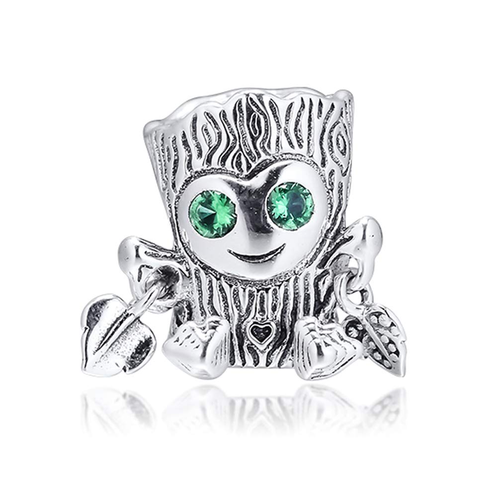 PANDOCCI 2019 Autumn Sweet Tree Monster Bead 925 Silver DIY Fits for Original Pandora Bracelets Charm Fashion Jewelry