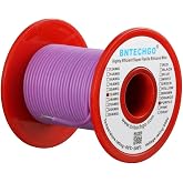 BNTECHGO 22 Gauge Silicone Wire Spool 100 ft Purple Flexible 22 AWG Stranded Tinned Copper Wire