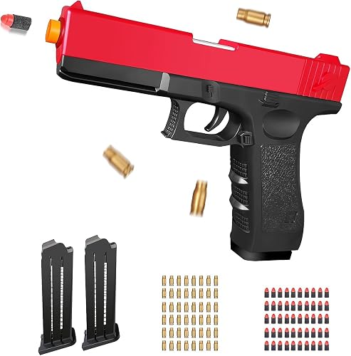 Zanktony Soft Bullet Toy Gun Shell Ejecting for Boys, Realistic Toy ...
